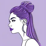 purple scrunchie image